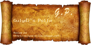 Gulyás Polla névjegykártya