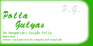 polla gulyas business card